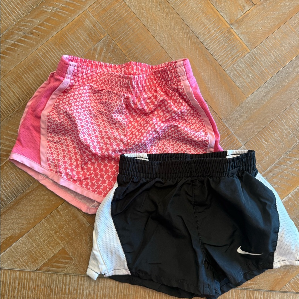 Nike Toddler' Pink and Black Athletic Shorts 2t
